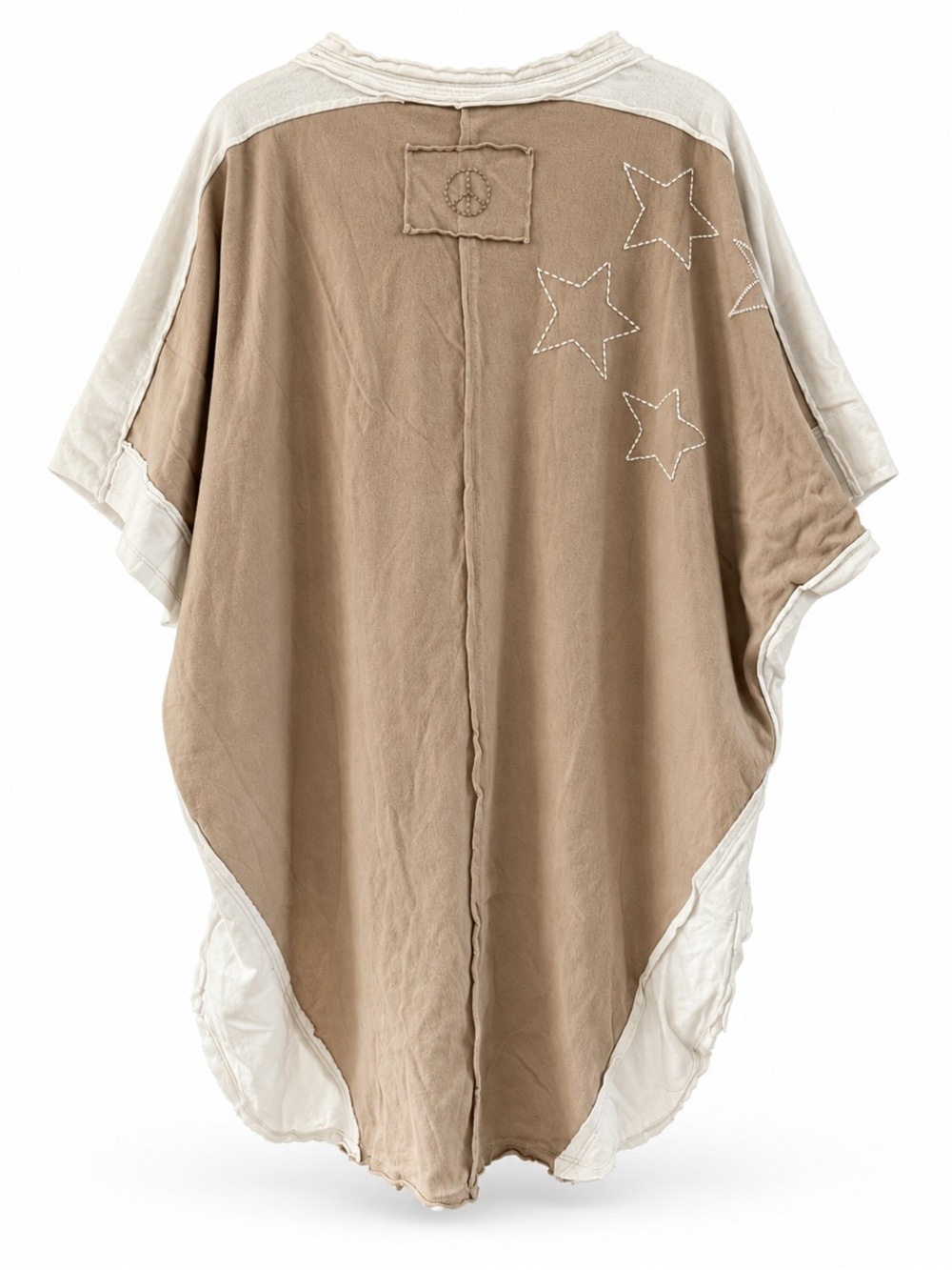 Blue Velvet Oversized Tunic Top - Star Boho High Low - NWT - Picture 3 of 9